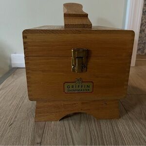 1960s Griffin Shinemaster Shoe Polishing Carrier Box Vintage